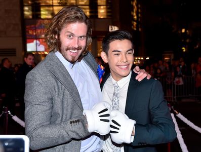 T.J. Miller and Ryan Potter at an event for Big Hero 6 (2014)