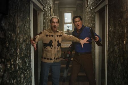 Ted Raimi and Bruce Campbell in Ash vs Evil Dead (2015)