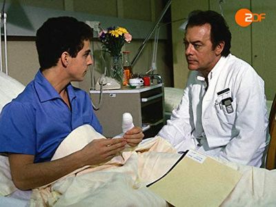 Martin Halm and Klausjürgen Wussow in The Black Forest Hospital (1985)
