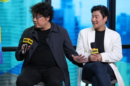 Bong Joon Ho and Song Kang-ho at an event for Parasite (2019)