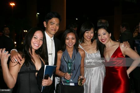 2008 LA Stage Alliance Ovation Awards LOS ANGELES, CA - NOVEMBER 17: (L-R) Actors Lana McKissack, John Cho, Award winner