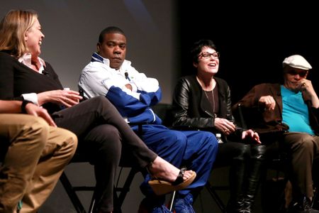 Jennifer Lee Pryor, Tracy Morgan, Walter Mosley, and Marina Zenovich at an event for Richard Pryor: Omit the Logic (2013