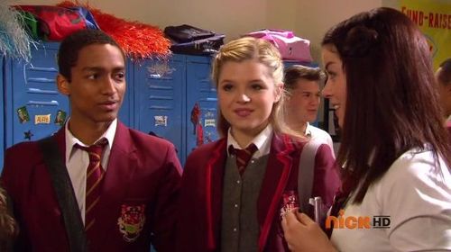 Jade Ramsey, Ana Mulvoy Ten, and Alex Sawyer in House of Anubis (2011)