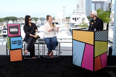 Kevin Smith, Kate Purdy, and Rosa Salazar at an event for IMDb at San Diego Comic-Con (2016)