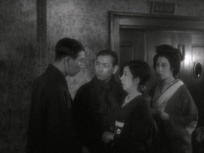 Benkei Shiganoya, Eitarô Shindô, Yôko Umemura, and Isuzu Yamada in Osaka Elegy (1936)