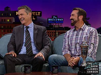 Rupert Everett and Rob Riggle in The Late Late Show with James Corden (2015)
