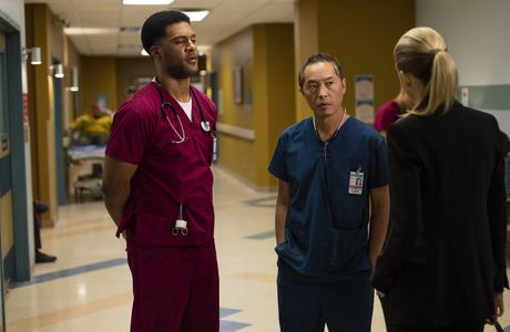 Ken Leung, AnnaLynne McCord, and James Roch in The Night Shift (2014)