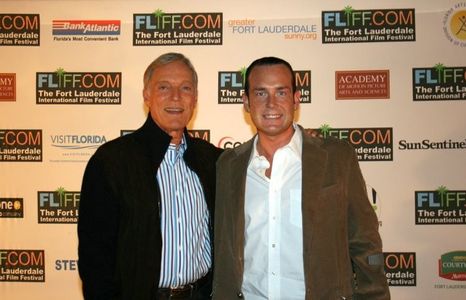 Richard Chamberlain and Mark Mahon at the Fort Lauderdale International Film Festival. Mark Mahon took Best Director for