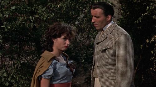 Christopher Lee and Marla Landi in The Hound of the Baskervilles (1959)