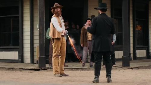 Luke Hemsworth and Bertrand-Xavier Corbi in Hickok (2017)