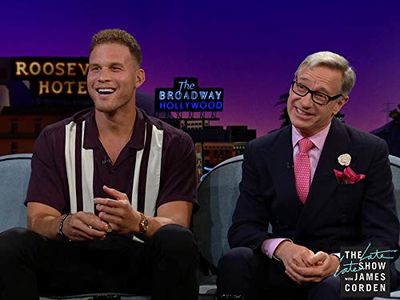 Paul Feig and Blake Griffin in The Late Late Show with James Corden (2015)