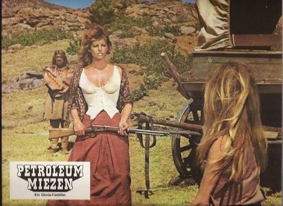 Brigitte Bardot, Claudia Cardinale, and Valéry Inkijinoff in The Legend of Frenchie King (1971)