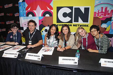 Cartoon Network & Adult Swim at New York Comic Con 2016 NEW YORK, NY - OCTOBER 07: (L-R) Rebecca Sugar, Tom Scharpling, 