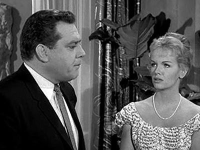 Raymond Burr and Diana Millay in Perry Mason (1957)