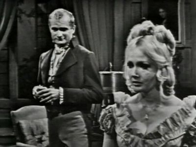 Nancy Barrett and Louis Edmonds in Dark Shadows (1966)