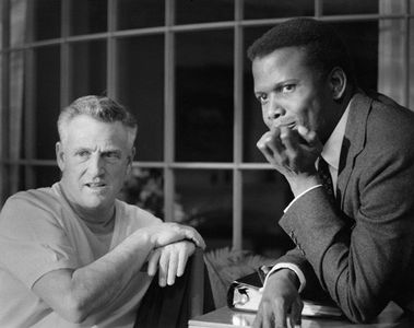 Sidney Poitier and Stanley Kramer in Guess Who's Coming to Dinner (1967)