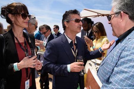 Nicole Hansen and Kayvan Mashayekh at Family Film Lunch at The Members Club during the 72nd Cannes Film Festival on 16 M