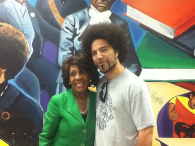 Hip Hop Congress w/ Congresswoman Maxine Waters at South Central Neighborhood Council.