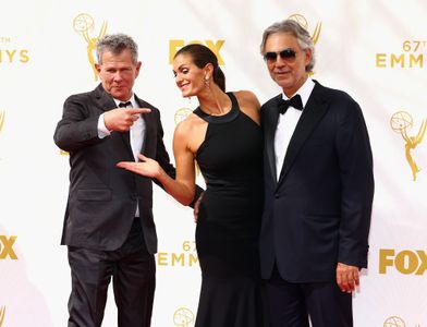 Andrea Bocelli, David Foster, and Veronica Berti at an event for The 67th Primetime Emmy Awards (2015)