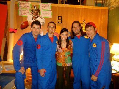 After filming a scene for an episode on The Imagination Movers