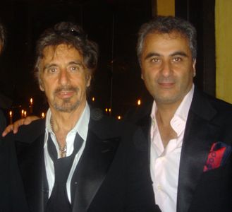 Al Pacino and Barry Navidi at wrap party