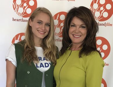 With Leven Rambin at premiere of Tatterdemalion at Heartland Film Festival