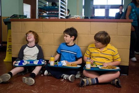 Grayson Russell, Zachary Gordon, and Robert Capron in Diary of a Wimpy Kid (2010)