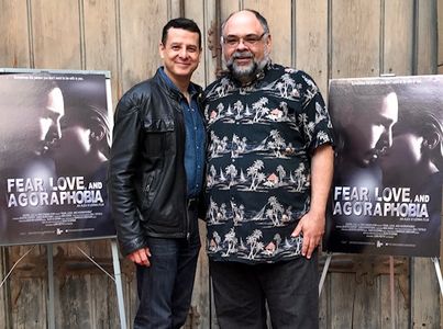 At the Egyptian theater premiere of 'Fear, Love, and Agoraphobia' with Frank Gerrish
