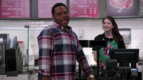 Sarah Cortez with Anthony Anderson on Blackish
