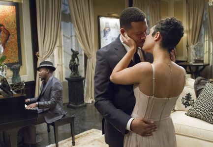 Terrence Howard, Anthony Hamilton, and Grace Byers in Empire (2015)