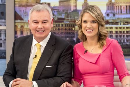 Eamonn Holmes and Charlotte Hawkins in Good Morning Britain (2014)