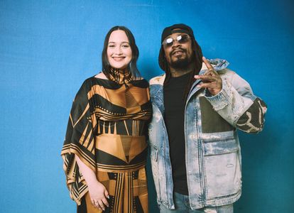 Marshawn Lynch and Lily Gladstone at an event for 39th Film Independent Spirit Awards (2024)