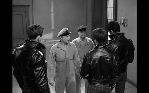 Michael Forest, Wayne Heffley, Lee Kinsolving, and Tom Gilleran in The Twilight Zone (1959)