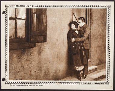 John Barrymore and Carol Dempster in Sherlock Holmes (1922)