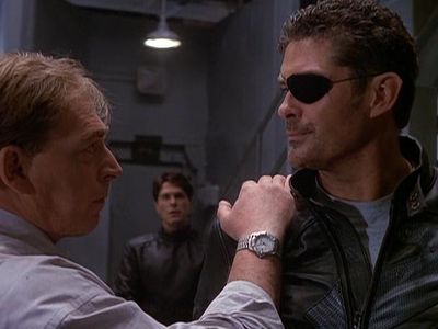 David Hasselhoff, Garry Chalk, and Neil Roberts in Nick Fury: Agent of Shield (1998)