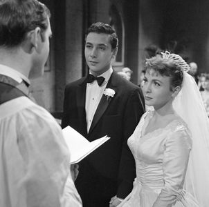 Mark Rydell and Rosemary Prinz in As the World Turns (1956)