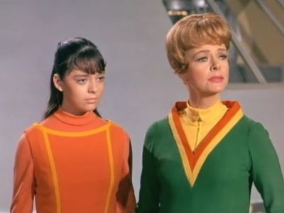 June Lockhart and Angela Cartwright in Lost in Space (1965)
