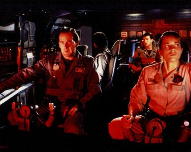 Tim Dunigan, Peter MacNeill, and Jessica Steen in Captain Power and the Soldiers of the Future (1987)