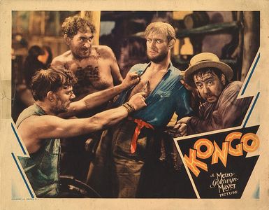 Forrester Harvey, Walter Huston, Mitchell Lewis, and Conrad Nagel in Kongo (1932)