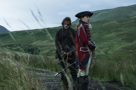 Sam Heughan and David Berry in Outlander (2014)