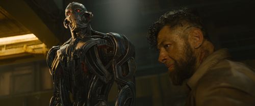 James Spader and Andy Serkis in Avengers: Age of Ultron (2015)