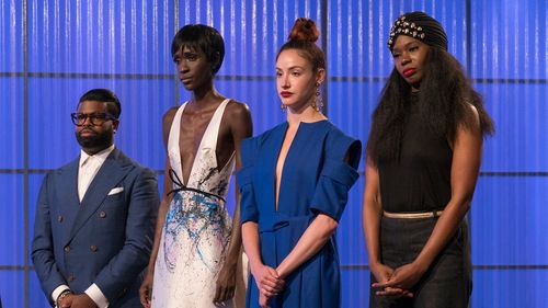 Anthony Williams and Kimberly Goldson in Project Runway All Stars (2012)