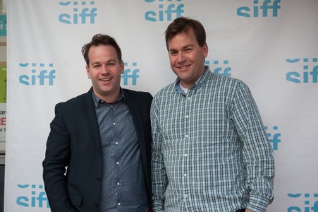 Mike Birbiglia and Joe Birbiglia at an event for Don't Think Twice (2016)