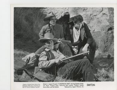 Jim Davis, Preston Foster, and Rory Mallinson in Three Desperate Men (1951)