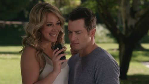 Haylie Duff and Chris Soldevilla in The Wedding Pact (2014)