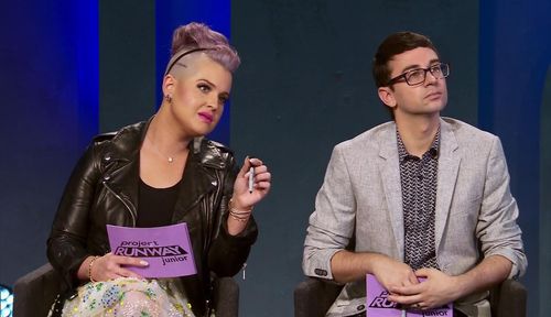 Kelly Osbourne and Christian Siriano in Project Runway Junior (2015)