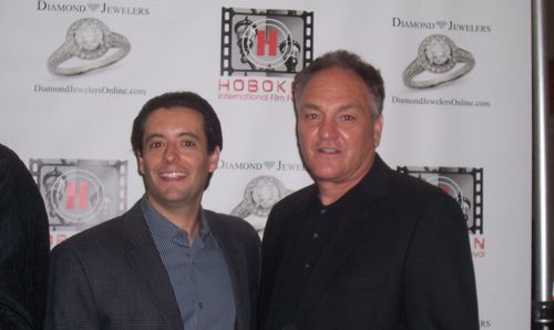Mark Nistico and Bruce Kirkpatrick at the Hoboken International Film Festival where Nistico won the Best Screenplay Awar