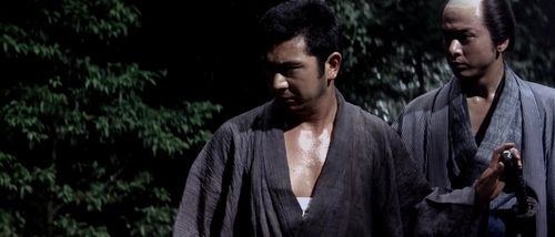 Shintarô Katsu and Jun'ichirô Narita in Zatoichi the Fugitive (1963)