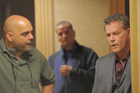 Director David A. Armstrong and Ray Liotta on the set of PAWN