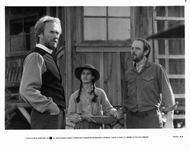 Clint Eastwood, Sydney Penny, and Michael Moriarty in Pale Rider (1985)